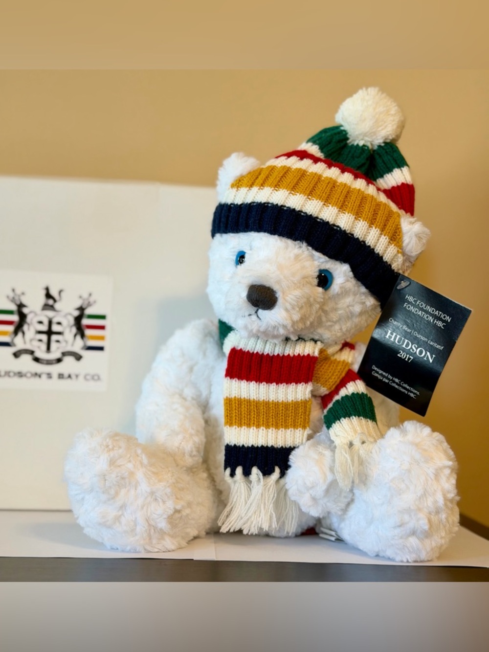2017 Hudson's Bay Company Charity Bear-named Hudson!  NWT!